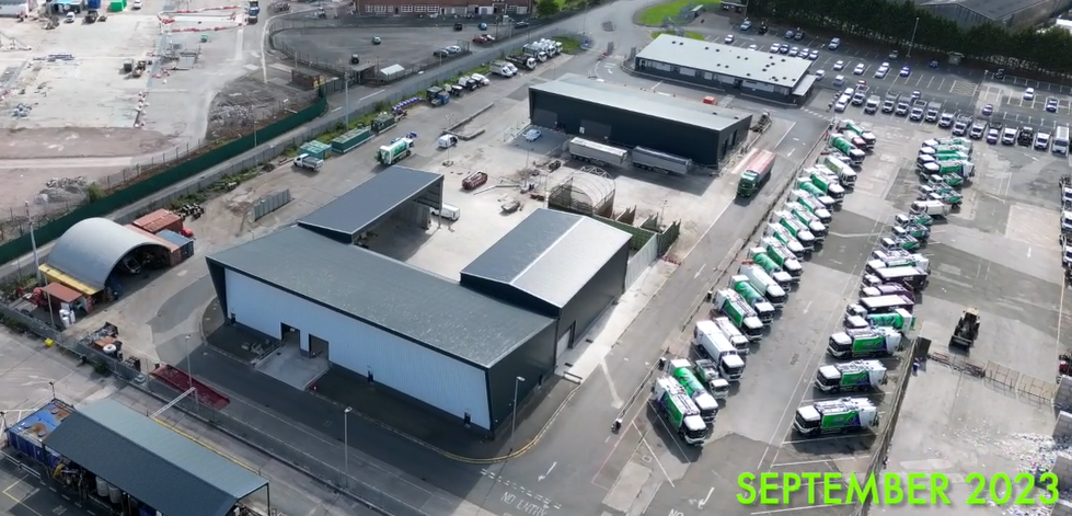 foreground: MRF and workshop site 