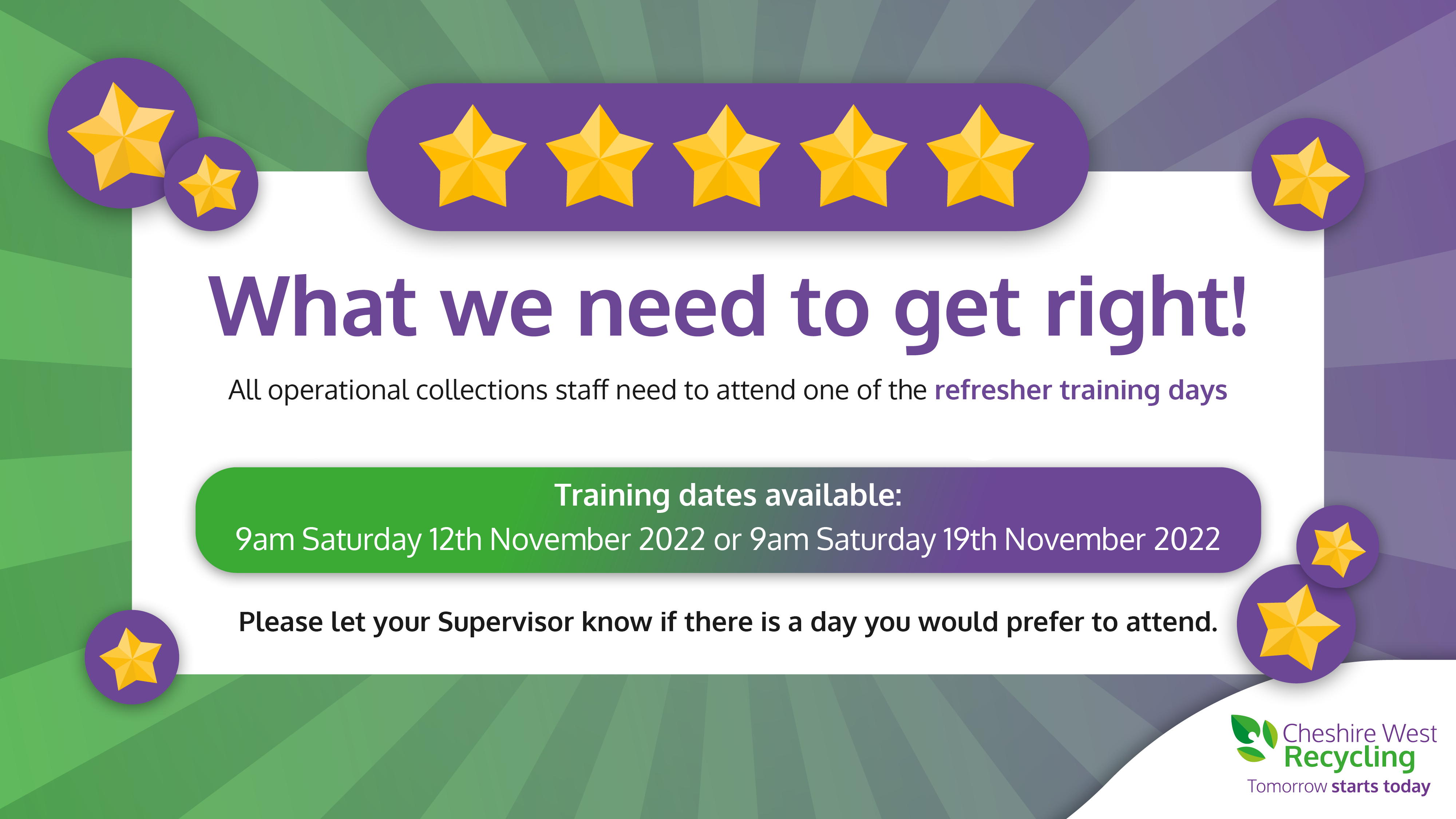 What we need to get right training advert