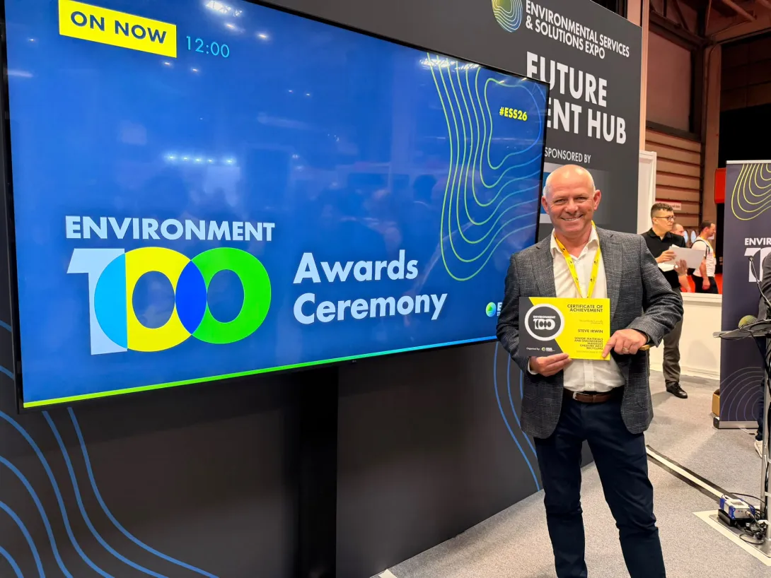 Steve Irwin receives a 2026 Environment 100 Award